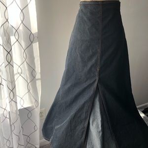 A line Denim Skirt